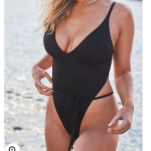 NWT Swimsuits for All Sydney Plunge Adjustable Monokini | Black | Medium - Picture 4 of 9